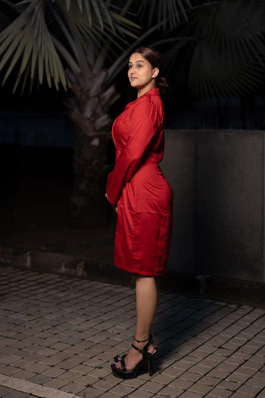 Red Bold Blossom Dress