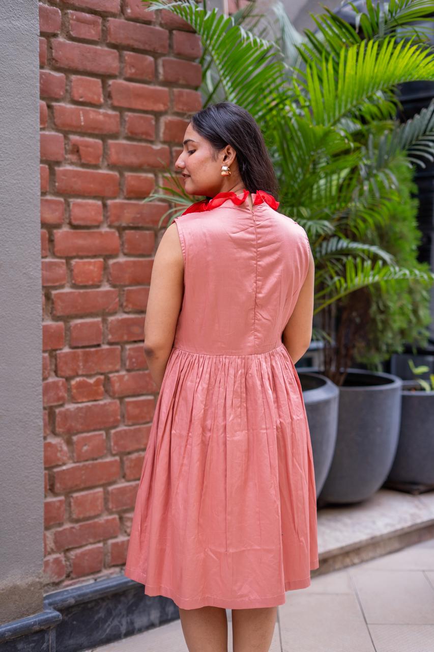 The  Peach Blossom Charm Dress