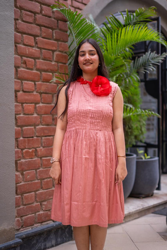 The  Peach Blossom Charm Dress