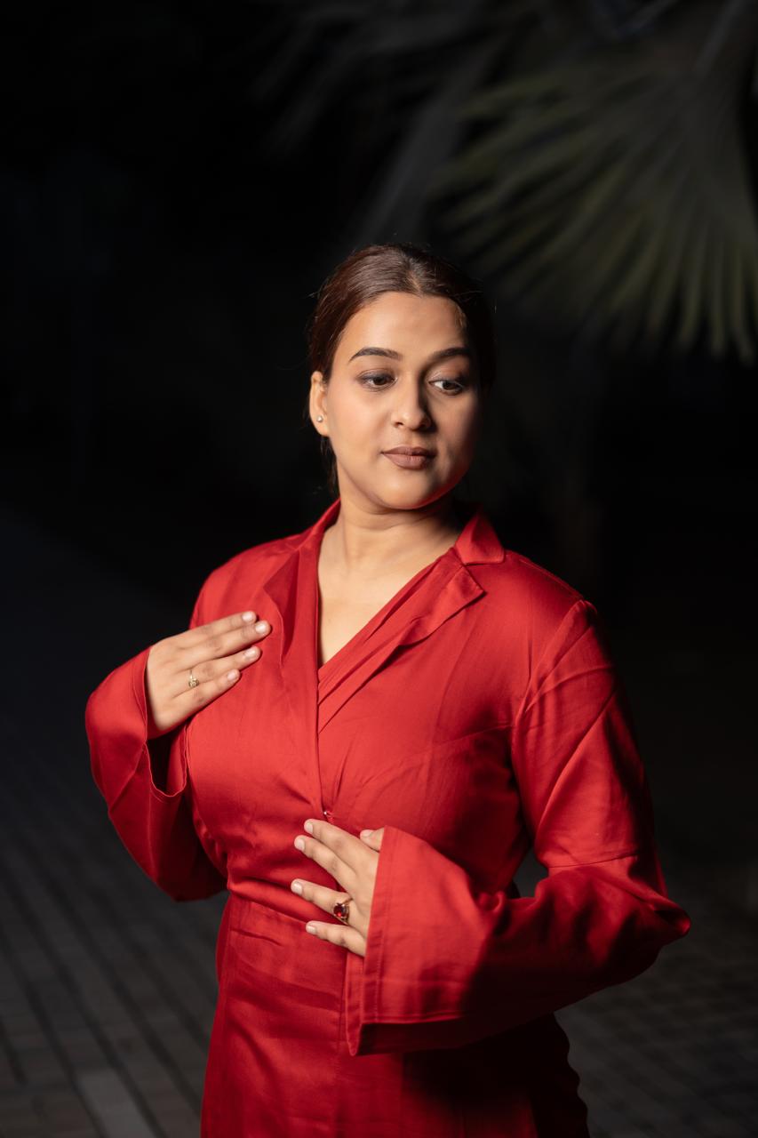 Red Bold Blossom Dress