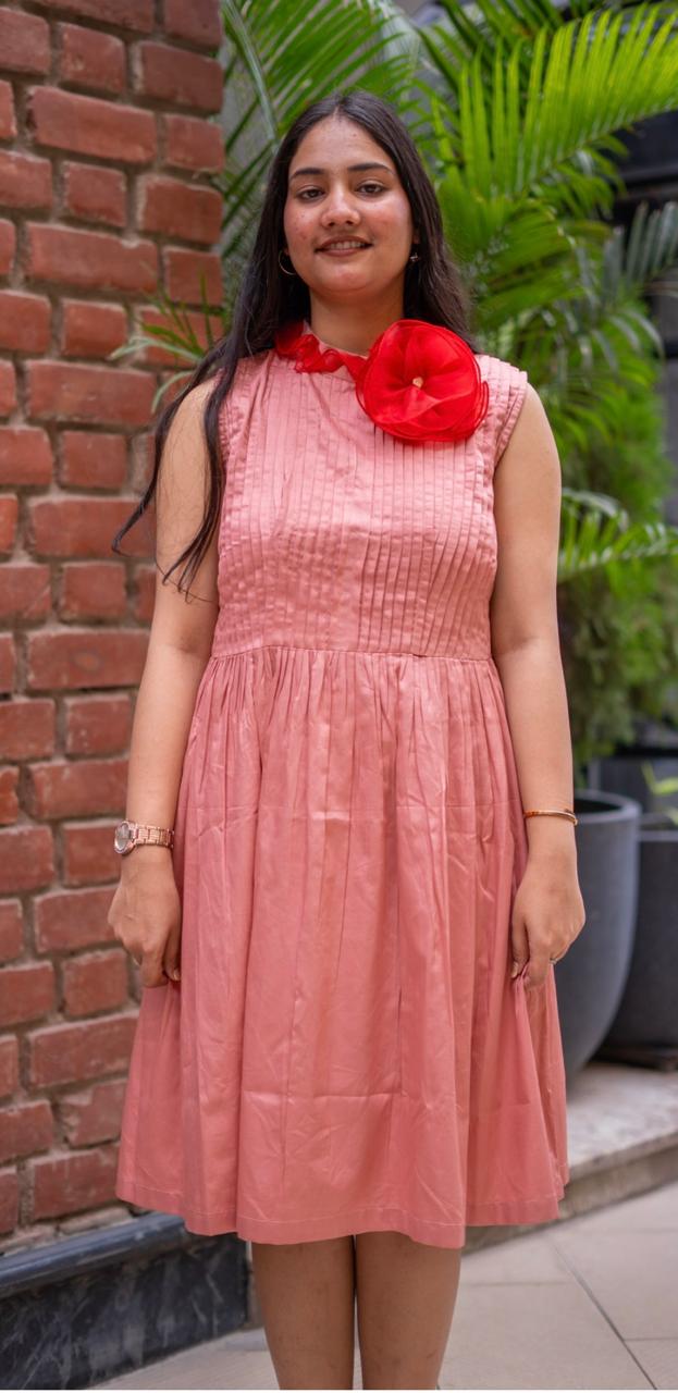 The  Peach Blossom Charm Dress