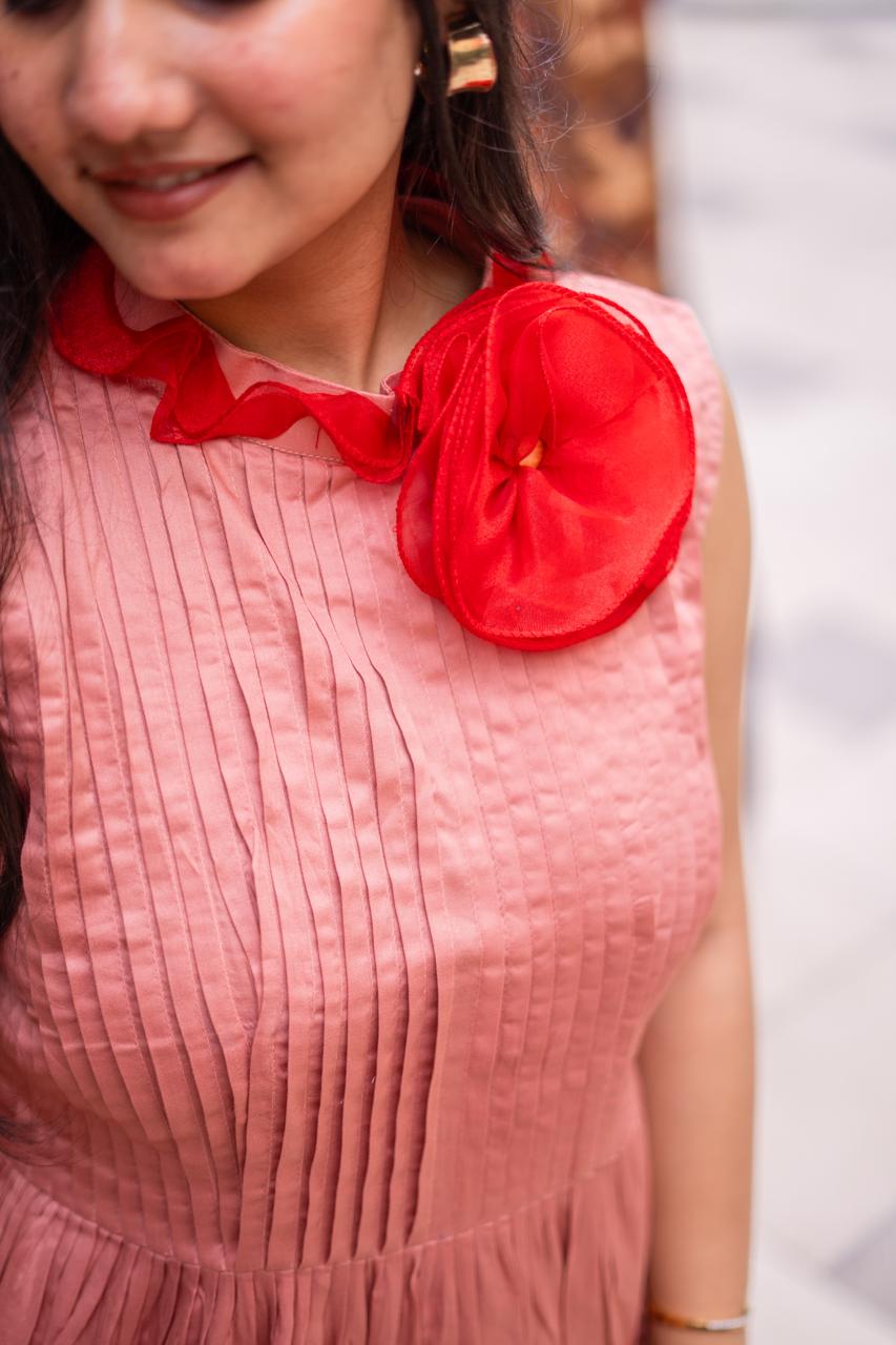 The  Peach Blossom Charm Dress